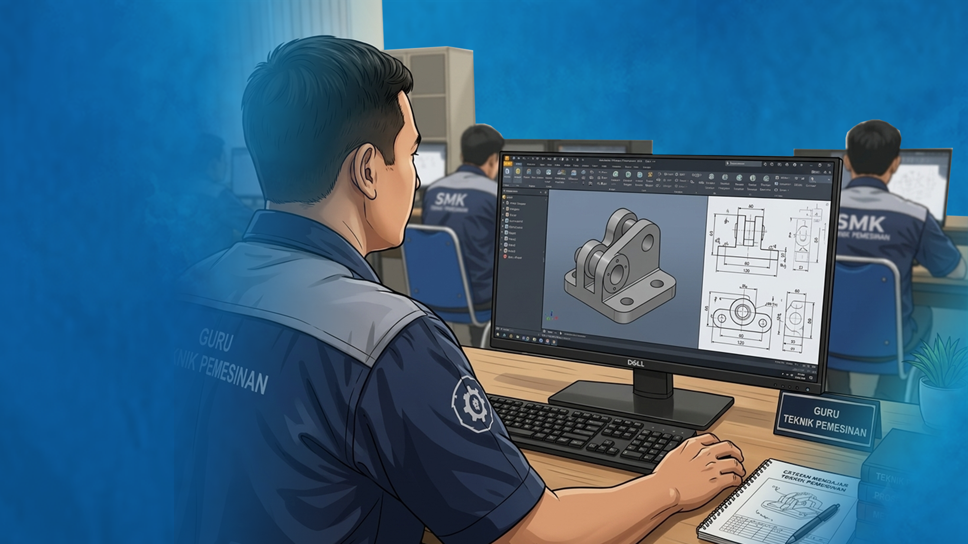 Desain dan Gambar Manufaktur dengan CAD