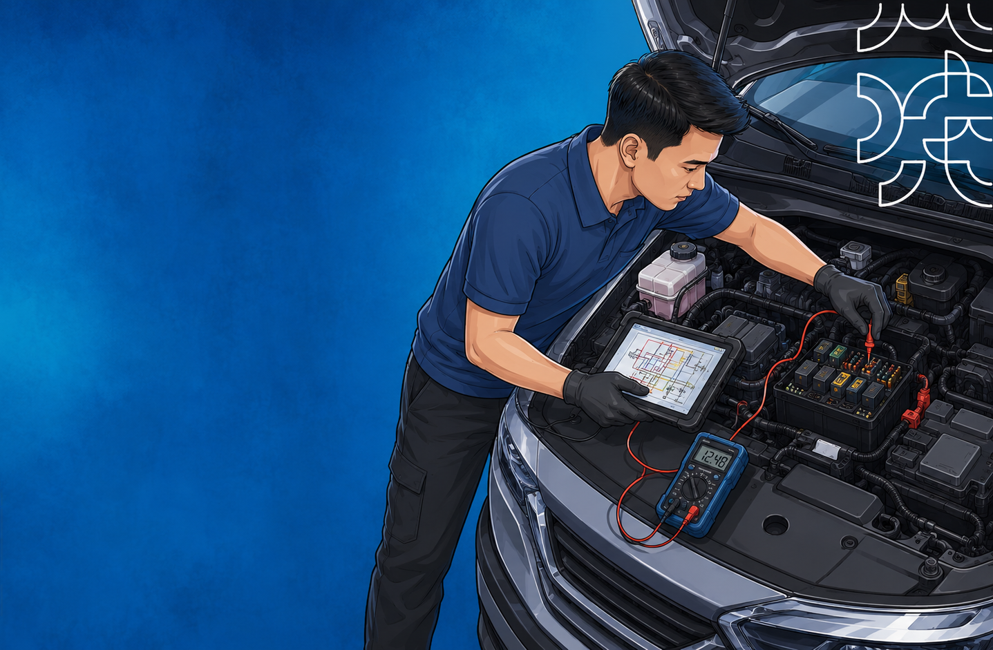 Pemeliharaan Sistem Kelistrikan, Sistem Pengaman dan Kontrol Elektronik Kendaraan Ringan-18