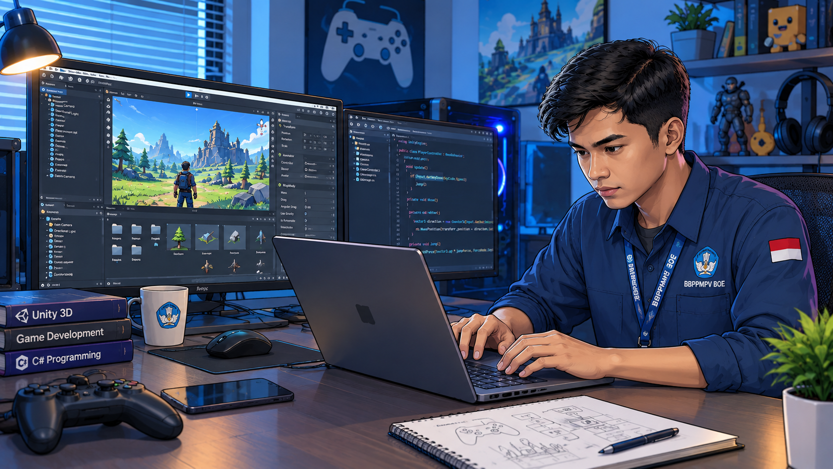 Pemrograman Gim Berbasis Game  Engine -23